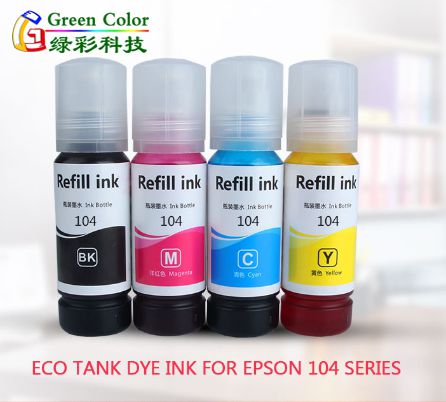 Greecolor 104 Eco Tank Dye ink for Epson ET-2710/2711