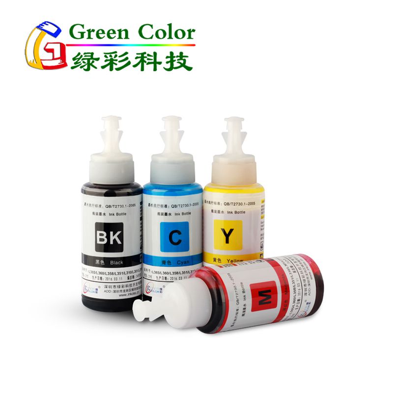 4c*70ml L301 Refill dye ink for Epson L101/455/201/360 printer