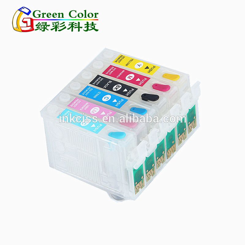T0821 0821 refillable ink cartridge suitable for Epson Stylus Photo printer